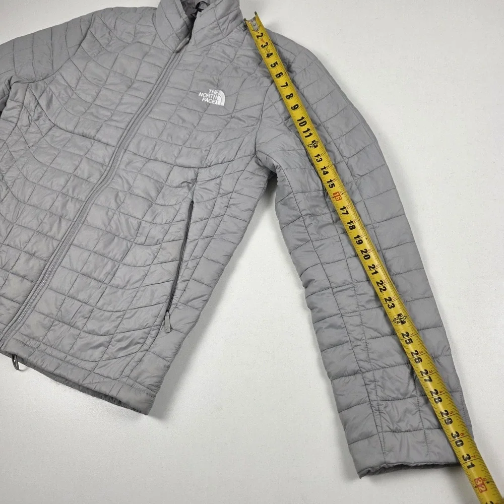 The North Face ThermoBall Eco Jacket Mens Medium Gray Full Zip Insulated Puffer
